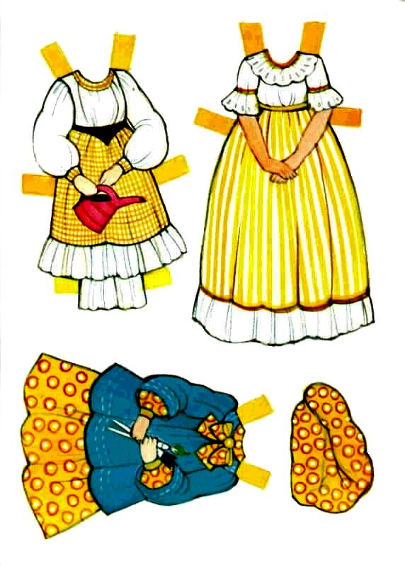 Poupées Papiers Paper Dolls Col The Ginghams